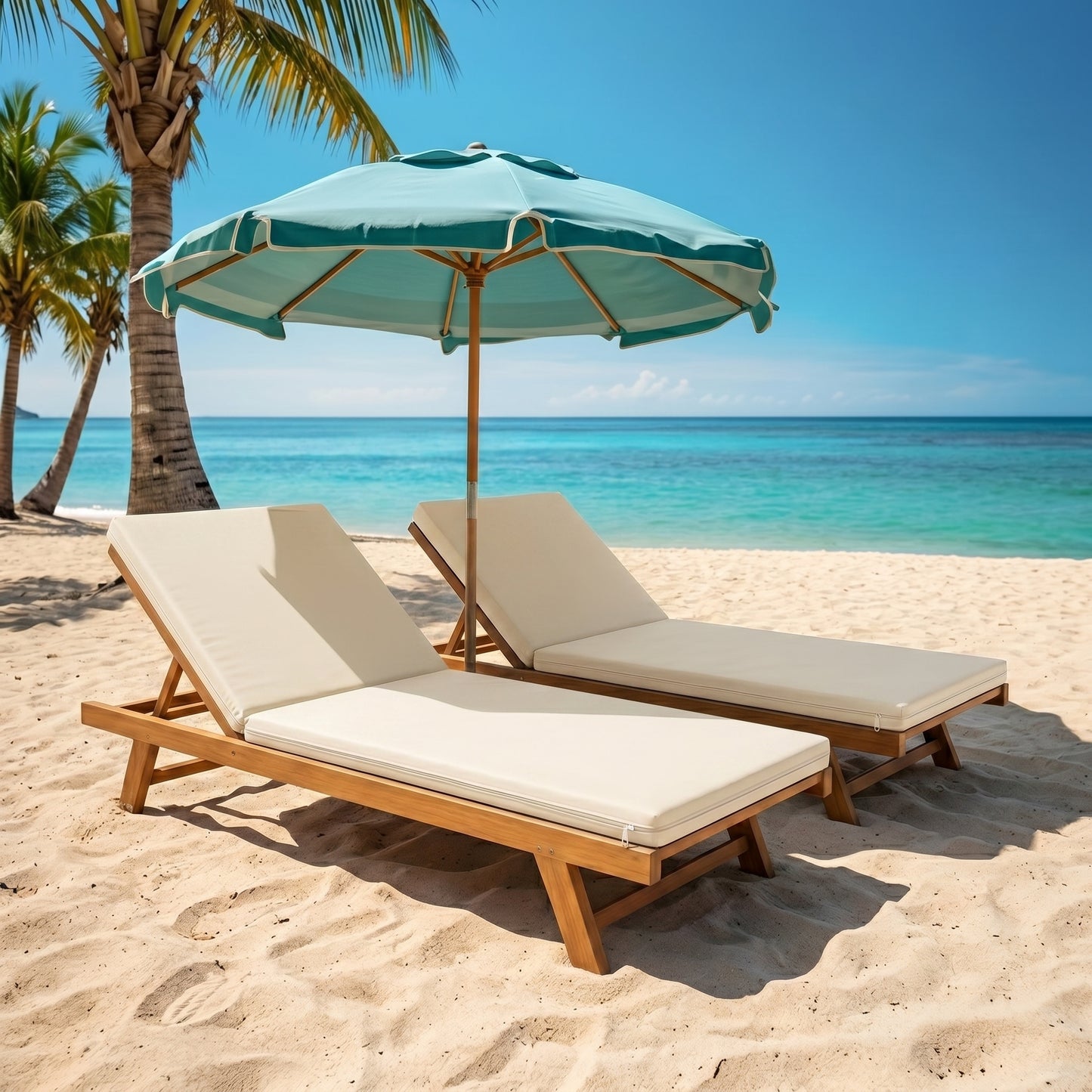 Coussin chaise longue terrasse, piscine & plage | Hbiomed